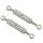 2 turnbuckles M3, 26 to 42 mm
