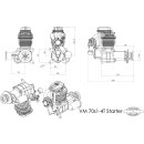 Valach Motors VM 70S1-4T with brushless starter