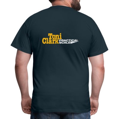 Toni Clark T-Shirt mit Rückenprint Männer T-Shirt - Navy (XXL)